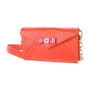 Tory Burch “Bow Envelope Crossbody Bag”